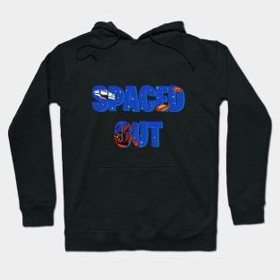 Spaced Out retro arcade style design Hoodie